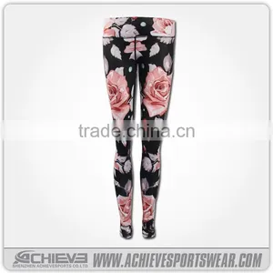 Custom Yoga Pants Sublimated Yoga Leggings thumbnail-3