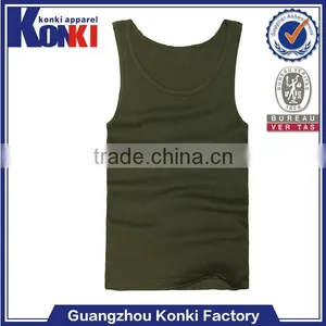 Sports Cotton Blank Mens Tank Top Wholesale thumbnail-1