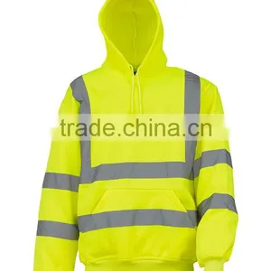 Fleece Inner High Visibility Safety Custom Hoodie thumbnail-3