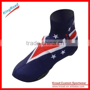 2016 Custom Full Sublimation Printed Cycling Shoe Cover With Flag Designs thumbnail-1