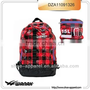 Nylon Foldable Tote Backpack Foldaway Bag thumbnail-1