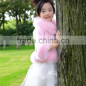 2015 Luxury Faux Fur Coats Winte Girl Fashion Jacket KIDS RABBIT FOX FUR Jackets thumbnail-6