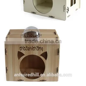 R1907H Natural Wooden Pet House Pet Play House Lovely Pet House thumbnail-5
