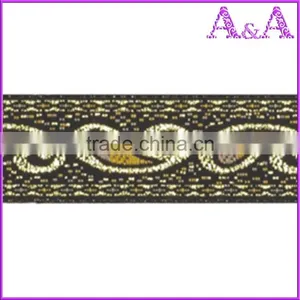 Factory Supply Fashion Jacquard Custom Woven Nylon Elastic Tape thumbnail-3