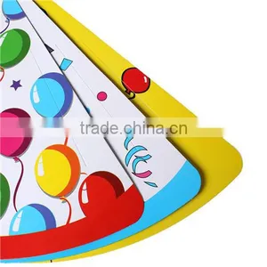 Christmas Cone At Random Clown Pattern Paper Birthday Party Cap Hat thumbnail-2