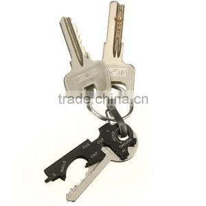 2017 New Arrival 8-in-1 Keychain Gadget Utility Key Ring EDC Multi-function Pocket Tool Survival Hot Sale thumbnail-5