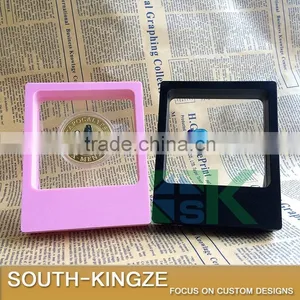 Wholesale 11x9cm Pink/Black Color ABS Color Square Thin Film Jewelry Display Case thumbnail-1