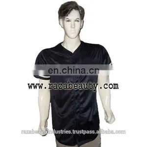 Black Baseball Jerseys, Softball Baseball Jerseys thumbnail-1