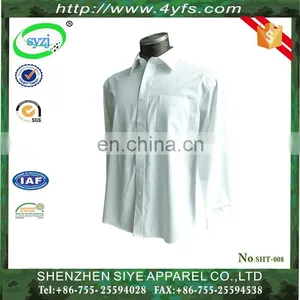 Hot Selling High Quality Long-Sleeve Model Man Shirt of 100% Cotton thumbnail-1