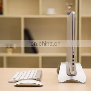 BookArc for MacBook Stand Holder, Space-saving Vertical Laptop Stand Desktop Stand for Notebook thumbnail-1