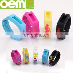 Large Factory Oem Silicone Bracelet With Pedometer for Kids thumbnail-4