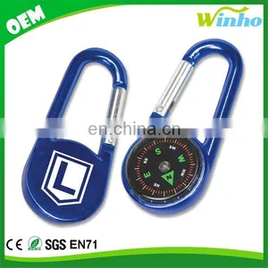 Winho Aluminium Button Shape Compass and Carabineer for Mountaineering thumbnail-3