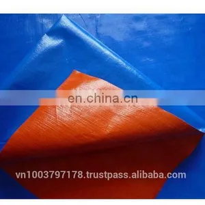 Orange/D.Blue PE Tarpaulin Made in Vietnam, Korean Standard thumbnail-2