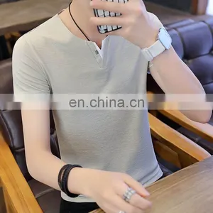 New Brand Bamboo Cotton t Shirt for Young Men thumbnail-2
