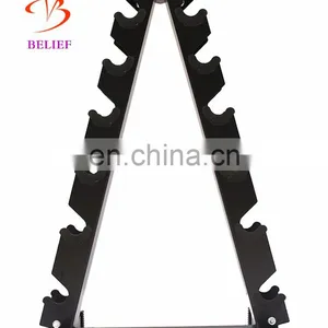 Crossfit Fitness Equipment Steel Adjustable Dumbbell Storage Rack thumbnail-2