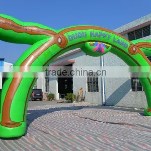 Custom Giant Shape Green Inflatable Advertising Arch for Sale thumbnail-1