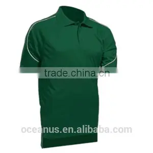 100% Poly Knit Mens S/S Polo Shirts With Piping thumbnail-1