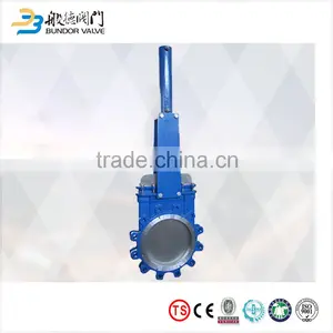 Chemical Industry High Quality Manual Operated Wafer Lug Pn16 Cast Iron Knife Gate Valve thumbnail-6