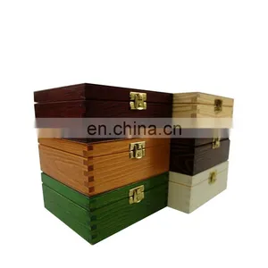 Luxury Simple Design Custom Printing Wooden Jewelry Boxes With Padlocks thumbnail-1