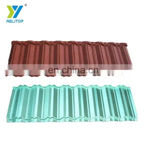 Brick Red Colour Nosen Type Stone Coated Steel Roof Tile 0.3mm 0.35mm 0.4mm 0.5mm Metal Roofing Sheet thumbnail-2