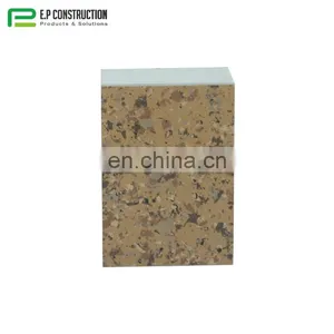 16mm Color Fiber Cement Exterior Wall Cladding Board Price Fireproof Decorative 75mm EPS Sandwich Panels Board thumbnail-2
