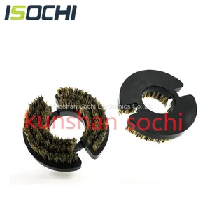 Round Bristle Black Plastics Handle Wholesale Customized Available 50mm UB8722 Cleaning CNC PCB Pressure Foot Brush for Daliang Router Machine thumbnail-1