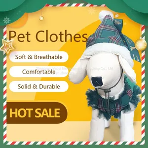 Christmas Dog Clothes/ Christmas Tree Dog Clothes/ Gift Tree Dress for Dog/ Best Price Dog Christmas Clothes/ Green Dog Clothes/ thumbnail-1