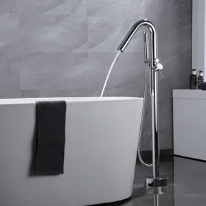 More Comfortable and Convenient to Use Suitable for a Relaxed Upgrade of the Bathroom Flexible to Use Floor Mounted Bathtub Mixer Series thumbnail-1