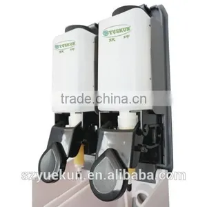 2*350ML Bathroom Double Hand Soap Dispenser/ABS Plastic Durable Manual Liquid Shampoo Shower Dispenser YK1051 thumbnail-4