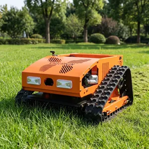 Vigorun Industrial 4-Stroke Remote Operated Track-mounted Grass Cutter Machine Agriculture Gasoline Powered thumbnail-1
