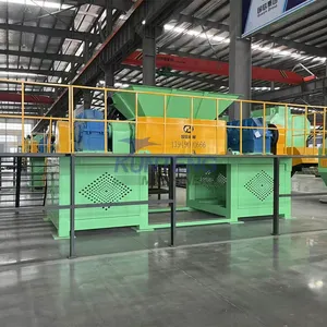 High Quality Waste Shredding Car Shell Scrap Metal Iron Blue Barrel Shredder Machine EPC thumbnail-3