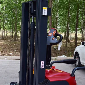 Free Shipping Electric Pallet Stacker Crane 1.5-ton Walking Electric Stacker Crane Supports Customized Product CE Certification thumbnail-5