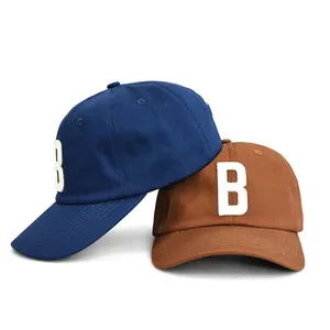 Solid Color Soft Cotton Dad Hat Curved Brim Adjustable Buckle Unisex Daily Outdoor Custom Hat thumbnail-4
