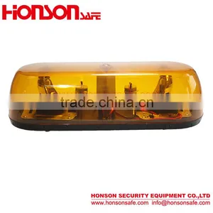 HSM205 Rotator Amber Lens Emergency Warning Mini Lightbar For Vehicle Car thumbnail-1