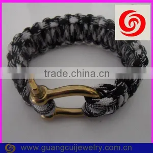 Fashion Stainless Steel Gold Clasp 550 Paracord Bracelet thumbnail-1