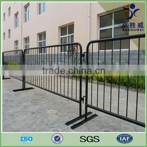 43" Tall Black Powder Coat Finish Steel Event & Crowd Control Barricade thumbnail-1