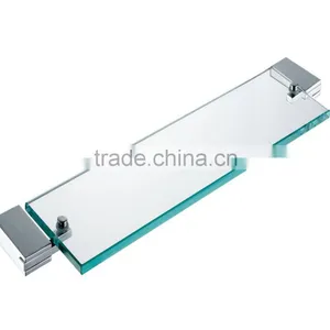 Sanitary Ware Wall Hanging Solid Brass Glass Shelf thumbnail-5