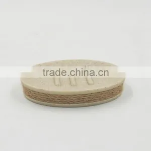 Beige Polyreisn Sandstone Bathroom Accessories Set With Hemp Rope thumbnail-4