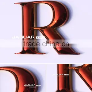 Metal Effect 3d Round Chrome Acrylic Alphabet Letters and Numbers thumbnail-6