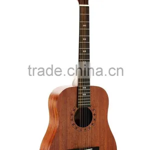 Chinese Wholesale 34" Mahogany Body Acoustic Travel Guitar Western Guitar thumbnail-1