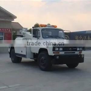 Dongfeng Road Towing Truck Heavy Wrecker With Hydraulic Crane on Hot Sale thumbnail-1