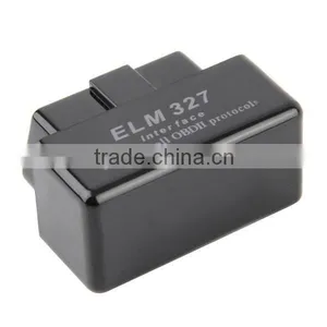 SUPER MINI ELM327 Bluetooth OBD2 V2.1 Black Smart Car Diagnostic Interface ELM 327 Wireless Scan Tool New Dropping Shipping thumbnail-1