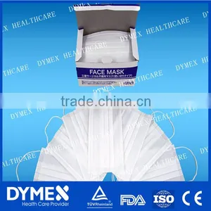 Disposable Medical White Paper Face Mask 2 Ply, 2ply Face Mask With Elastic Band thumbnail-2