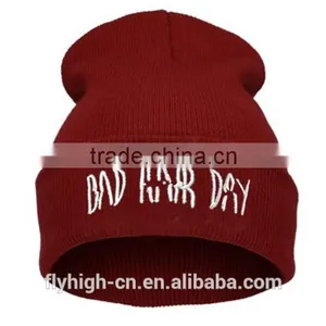 Custom Beanie Promotional Embroidered Knit Hat thumbnail-1