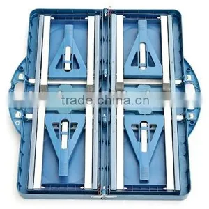 Portable Blue Plastic Folding Table and Chairs thumbnail-3