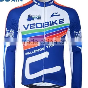 Long Sleeve Cycling Jacket/thermal Fleece Custom Cycling Clothing Winter, Sublimation Wholesale Sportswear Cycling Wear thumbnail-2