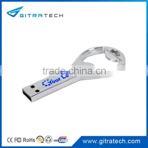 Bottle Opener Stainless Steel USB Flash Drive Key Shape With Logo and Lanyard thumbnail-6