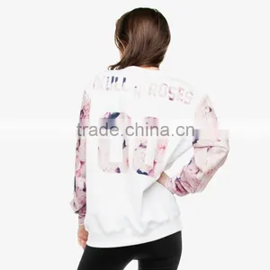Custom Blank Sweatshi Skull Roses 3d Digital Print Fullprint Crewneck Sweatshirt Spring Autumn Unisex Custom Oversized Pullover thumbnail-3