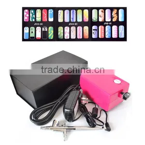 New Fashion Makeup Airbrush Pen Kit for Body Nail Paint With Air Compressor, 1 Hose, 2 Stencil AS-26 thumbnail-1