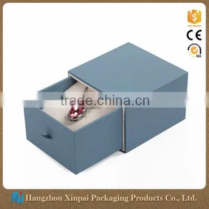 Custom Velvet Lined Recycled Cardboard Recycled Jewelry Boxes thumbnail-1
